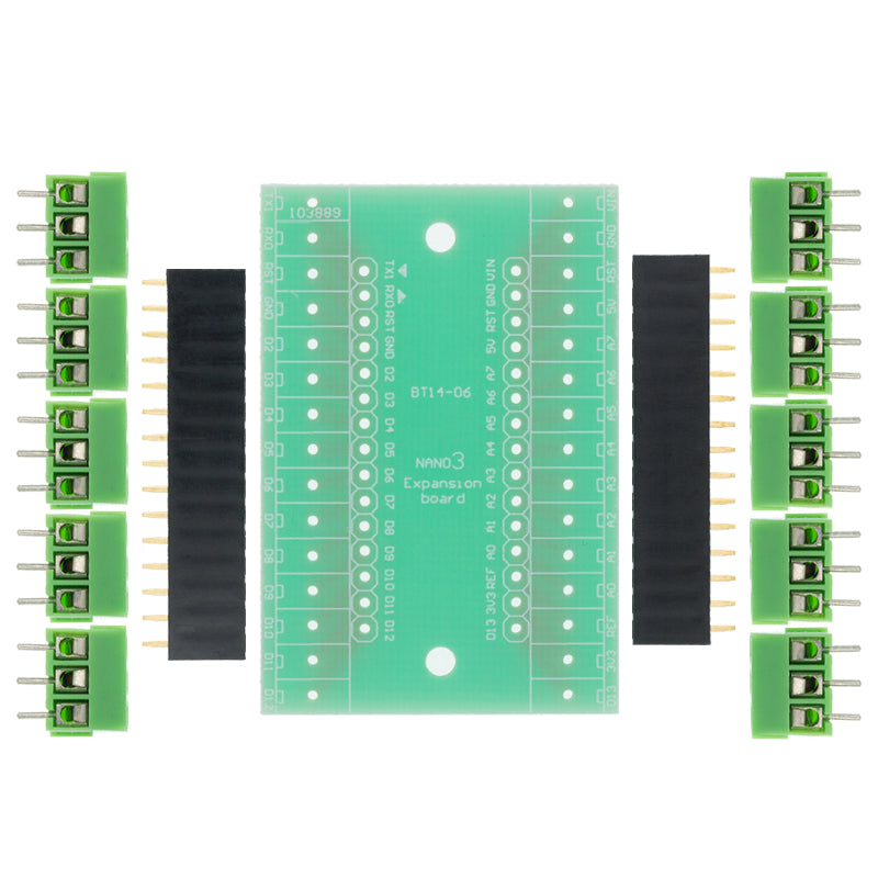 3Pcs Nano Screw Terminal Adapter Shield Expansion Board Nano V3.0 AVR  ATMEGA328P-AU Module