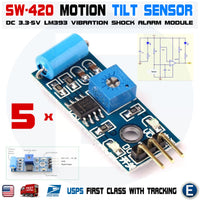 5pcs SW 420 Motion Tilt Sensor Vibration Switch Alarm Module for Arduino 3.3-5V - eElectronicParts