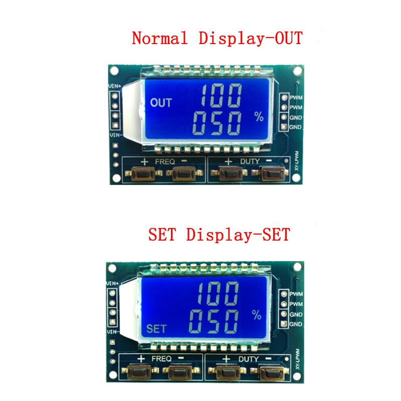 Signal Generator PWM Pulse Frequency Duty Cycle Adjustable Module LCD Display - eElectronicParts