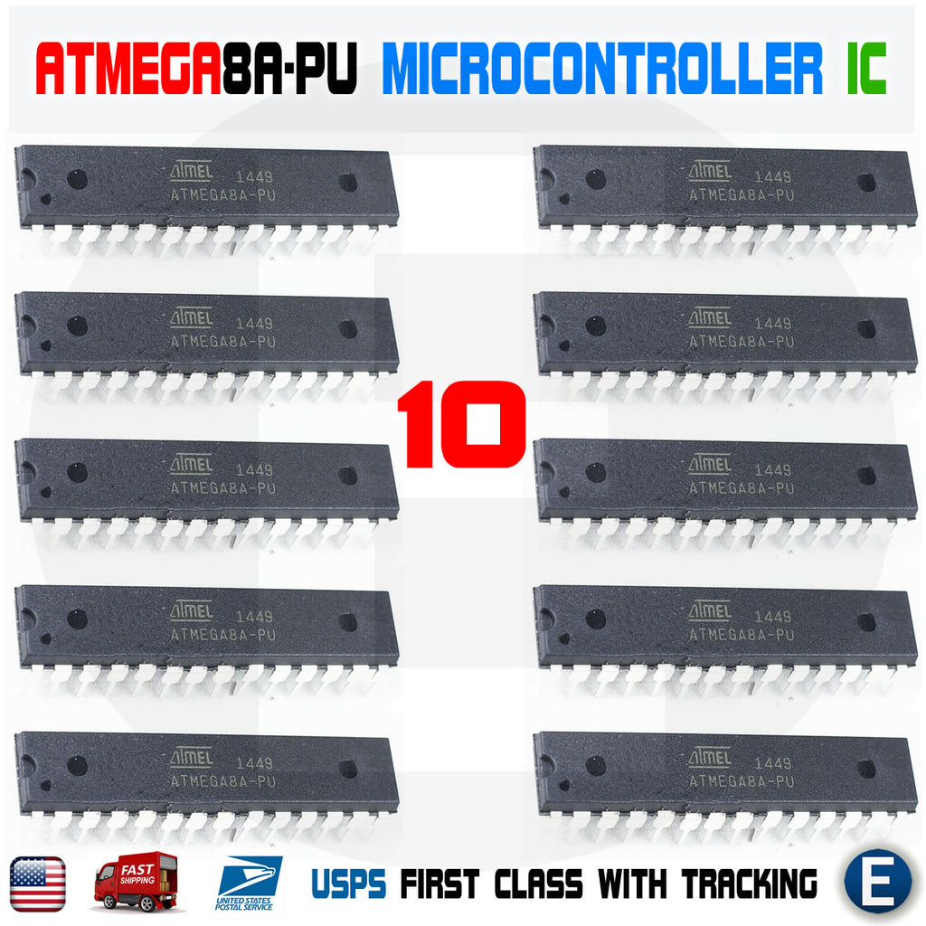 10pcs ATMEL ATMEGA8-16PU IC Microcontroller Chip ATMEGA8 MCU AVR