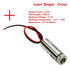 650nm 5mW Red Cross Laser Module with Focusable Glass Lens Focus Adjustable 5V