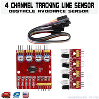 4-Channel Infrared IR Line Tracking Detection Sensor Module Smart Car - eElectronicParts