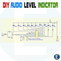 LM3915 DIY 10 LED Sound Audio Spectrum Analyzer Level Indicator Kit