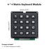 4x4 Matrix Array 16 Keys Switch Keypad Keyboard Module for MCU Arduino 4*4 USA