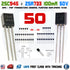 50pcs 25 pairs of 2SA733 & 2SC945 A733 C945, TO-92 audio transistor - eElectronicParts