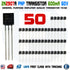 50pcs 2N2907A 2N2907 KSP2907 Transistor PNP 0.6A/60V TO-92 - eElectronicParts
