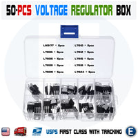 50pcs Voltage Regulators LM317T L7805 L7806 L7808 L7809 L7810 L7812 L7815 L7818 L7824
