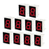 10pcs 7 segment Common Cathode 1 Bit Digital Tube 0.56" 0.56in Red LED Display 5611AS