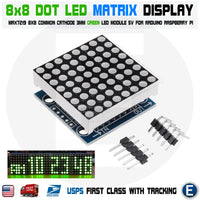 MAX7219 GREEN dot matrix 8x8 8*8 led display module Arduino MCU DIY Raspberry pi
