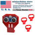 3Pcs Cartoon Ultrasonic Sensor Fixed Bracket Red for HC-SR04 Ultrasonic Module - eElectronicParts