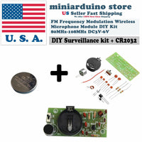 DIY Surveillance FM Frequency Modulation Wireless Microphone KIT Module +CR2032 - eElectronicParts