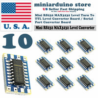 10Pcs Mini RS232 To TTL MAX3232 Converter Adaptor Module Serial Port Board - eElectronicParts