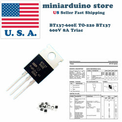 10PCS BT137-600E BT137 600V 8A Triac TO-220S Thyristor - eElectronicParts