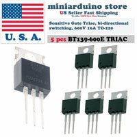 5pcs BT139-600E BT139 Triac 600V Sensitive Gate bi-directional switching 16A US - eElectronicParts