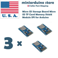 3 x Arduino SD Card Board Micro SD TF Card Memory Shield Module SPI 3pcs USA - eElectronicParts