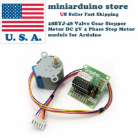 2pcs 28BYJ-48 Valve Gear Stepper Motor DC 5V 4 Phase Step Motor module Arduino - eElectronicParts
