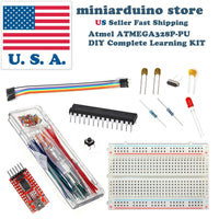 ATmega328P DIY arduino Learning Kit FT232RL 22pF 100nF 16MHz crystal breadboard - eElectronicParts