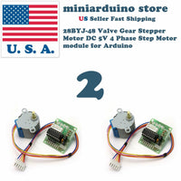 2pcs 28BYJ-48 Valve Gear Stepper Motor DC 5V 4 Phase Step Motor module Arduino - eElectronicParts