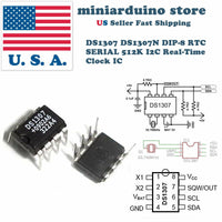 5PCS DS1307 DS1307N DIP-8 RTC SERIAL 512K I2C Real-Time Clock DIP8 IC - eElectronicParts