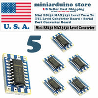 5Pcs Mini RS232 To TTL MAX3232 Converter Adaptor Module Serial Port Board - eElectronicParts