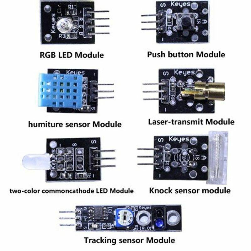 35 in 1 Sensorenkit Modulkit und Zubehörkit kompatibel mit Arduino und  Raspberry Pi