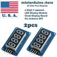 2pcs 4 Bits TM1637 Digital Tube LED Clock Display Module Arduino Due UNO 2560 - eElectronicParts