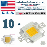 10PCS 10W Warm White High Power 800-900LM LED light Lamp SMD Chip DC 9-12V - eElectronicParts