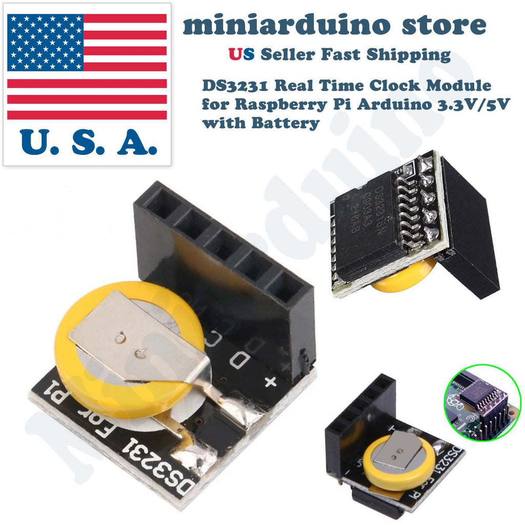 2pcs DS3231 Real Time Clock RTC Module for Raspberry Pi Arduino 3.3V/5V Battery - eElectronicParts