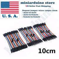 120pcs 10cm Multicolored Dupont 40pcs Wires male-male male-female female-female - eElectronicParts