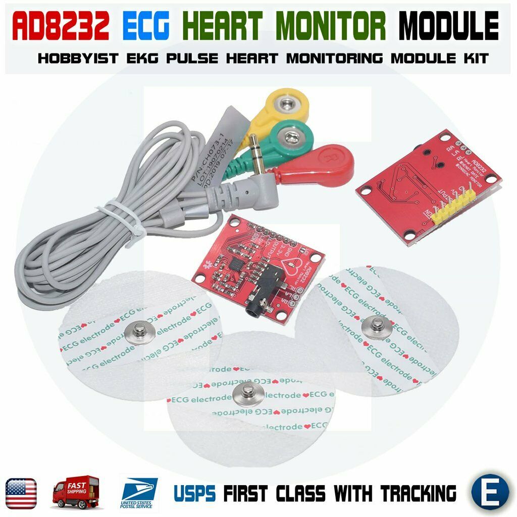 AD8232 ECG Module EKG Pulse Heart Monitoring Arduino Compatible Sensor ...