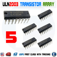 5pcs ULN2003 ULN2003AN Darlington Transistor Array 7-Channels DIP-16 IC