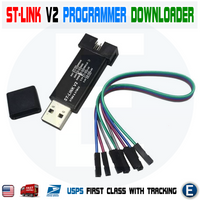Mini ST-Link V2 Stlink Emulator Downloader Programming STM8 STM32 w/ Metal Shell - eElectronicParts