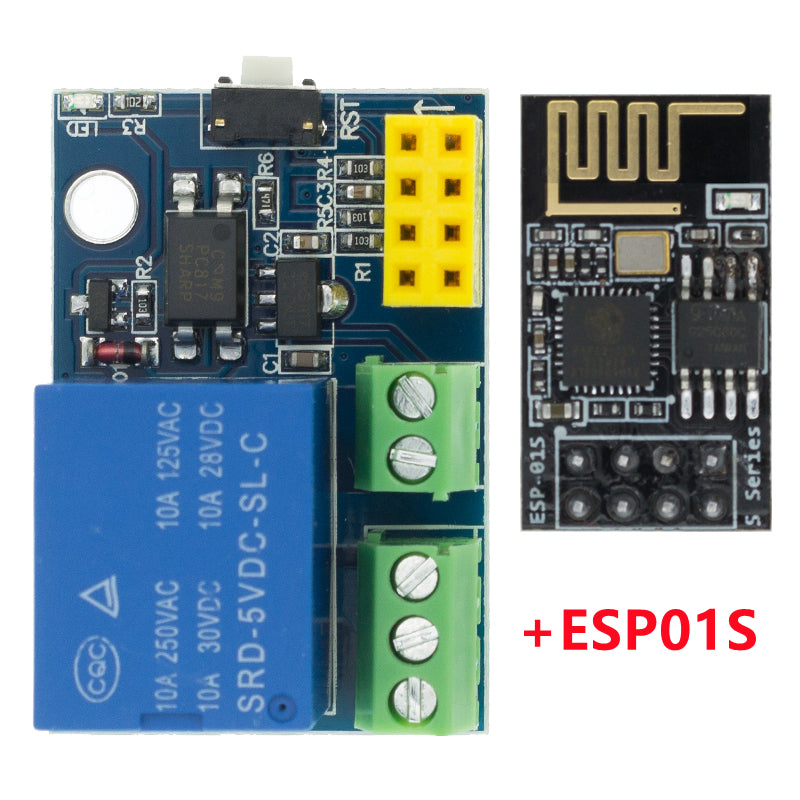 Control Inalámbrico de Bombilla Modulo Relé Wifi ESP8266 01/01S