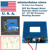 DIY Kit Simple Metal Detector Metal Locator 3V－5V DC Treasure Hunting Scanner US - eElectronicParts