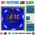 DIY Rotating Digital LED Display Module Alarm Electronic Digital Clock Kit 51 5V DS1302