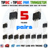 10pcs 5pairs TIP31C+TIP32C NPN PNP 3A 100V Transistor TO-220 Bipolar