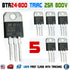 5pcs BTA24-800 TRIAC Thyristor 25A 800V ST BTA24-800BW to-220 - eElectronicParts