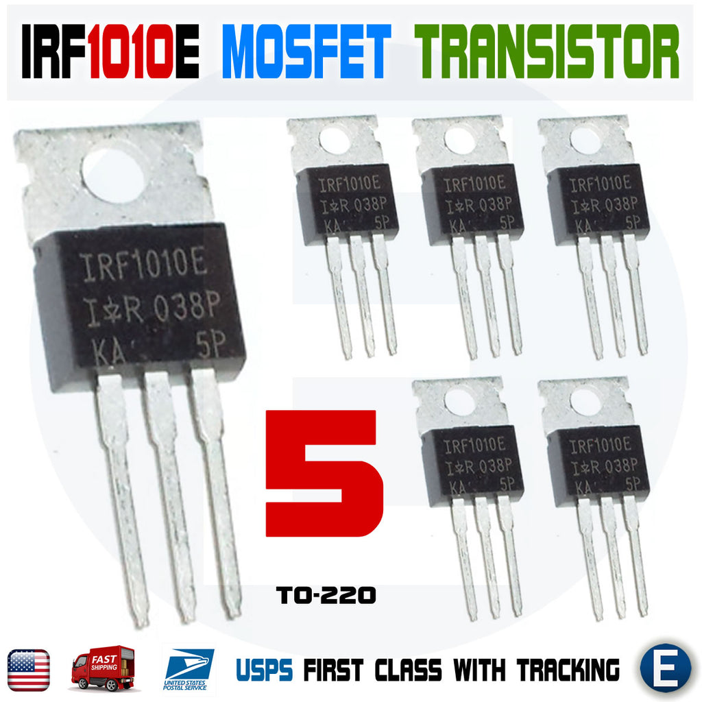 5pcs IRF1010E IRF1010 60V 84A Single N-Channel HEXFET Power MOSFET TO-220