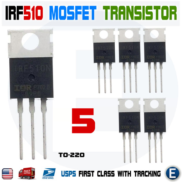 10 Pcs IRF510NPBF IRF510N IRF510 Power MOSFET N-Channel