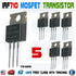 5pcs IRF710 N-Channel Power MOSFET Transistor, 2A 400V IR N-Channel TO-220 - eElectronicParts