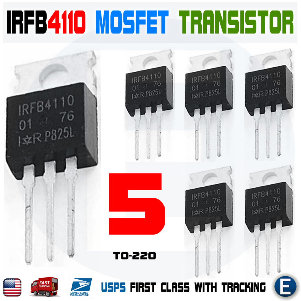5PCS IRFB4110 IRF4110 Power MOSFET Transistor TO-220 100V 180A IRFP4110PbF - eElectronicParts
