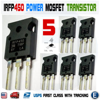 5pcs IRFP450PBF IRFP450 IRFP450Z MOSFET Transistor N-Channel 500V 14A T0-247