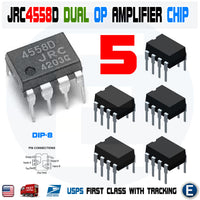 5pcs JRC4558 4558 Audio Low Noise Dual OP-AMP DIP-8 JRC4558D IC replaces LM4558 RC4558