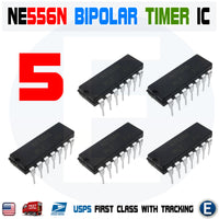 5pcs NE556N NE556 556 Dual Bipolar Timer IC General-purpose Dip-14