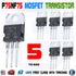 5pcs STP75NF75 P75NF75 Power MOSFET Transistor TO-220 80A 75V N-Channel USA - eElectronicParts