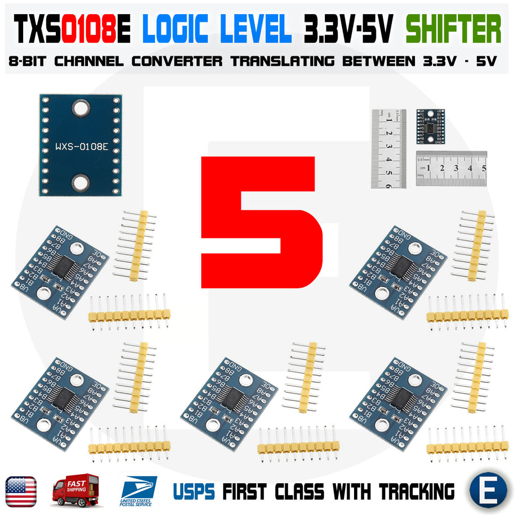 5pcs TXS0108E High Speed Full Duplex 8-Channel Level Translation Module 8-Bit