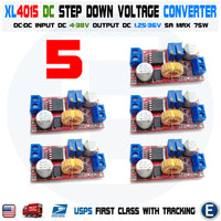 5pcs XL4015 5A DC Buck Step Down Voltage Converter Constant Current Power Module