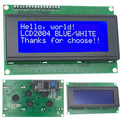 Small Blue 20x4 Character I2C/TWI Serial LCD Module For Arduino - Includes Library