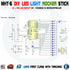 16 Bits POV LED Stick Light Rocker DIY Kit Shaking STC89C52 51 Microcontroller Electronic Solder Kit