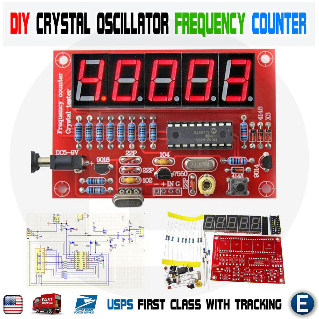 thumbnail image 2 of Crystal Oscillator Frequency Counter Tester - 1Hz-50MHz Range With 5-Digit Display 2 of 9